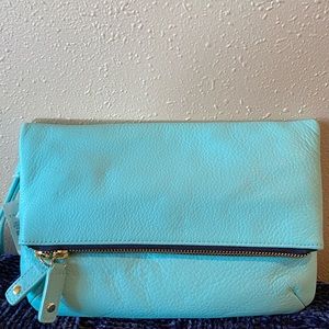Talbots leather clutch